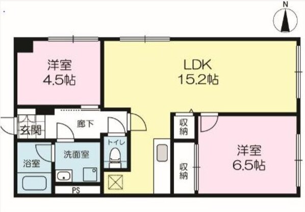 ニューハイツ新在家の物件間取画像